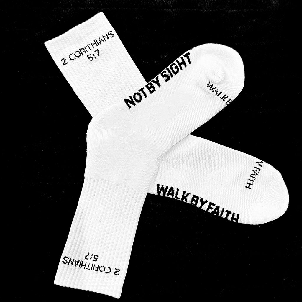 Wlk By Faith scripture socks