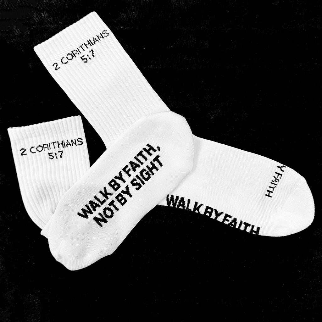 Wlk By Faith scripture socks