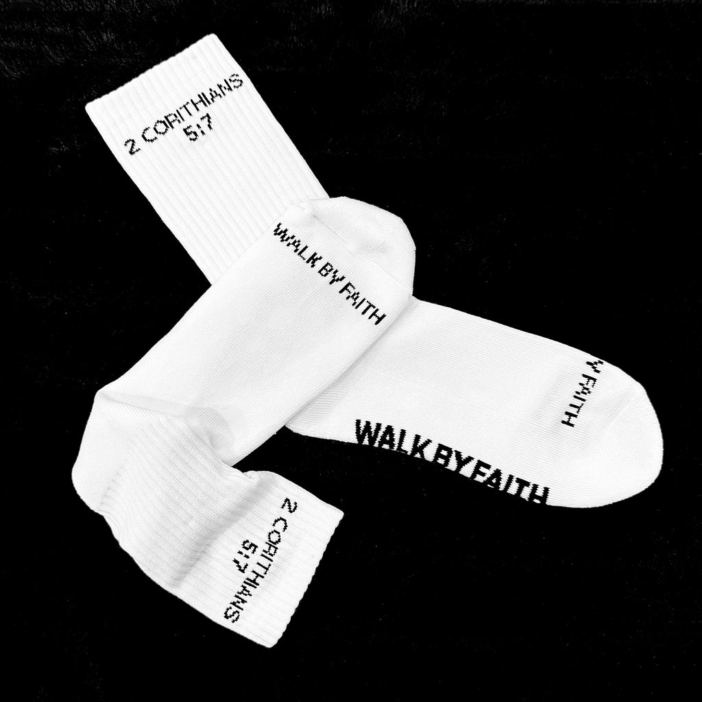 Wlk By Faith scripture socks