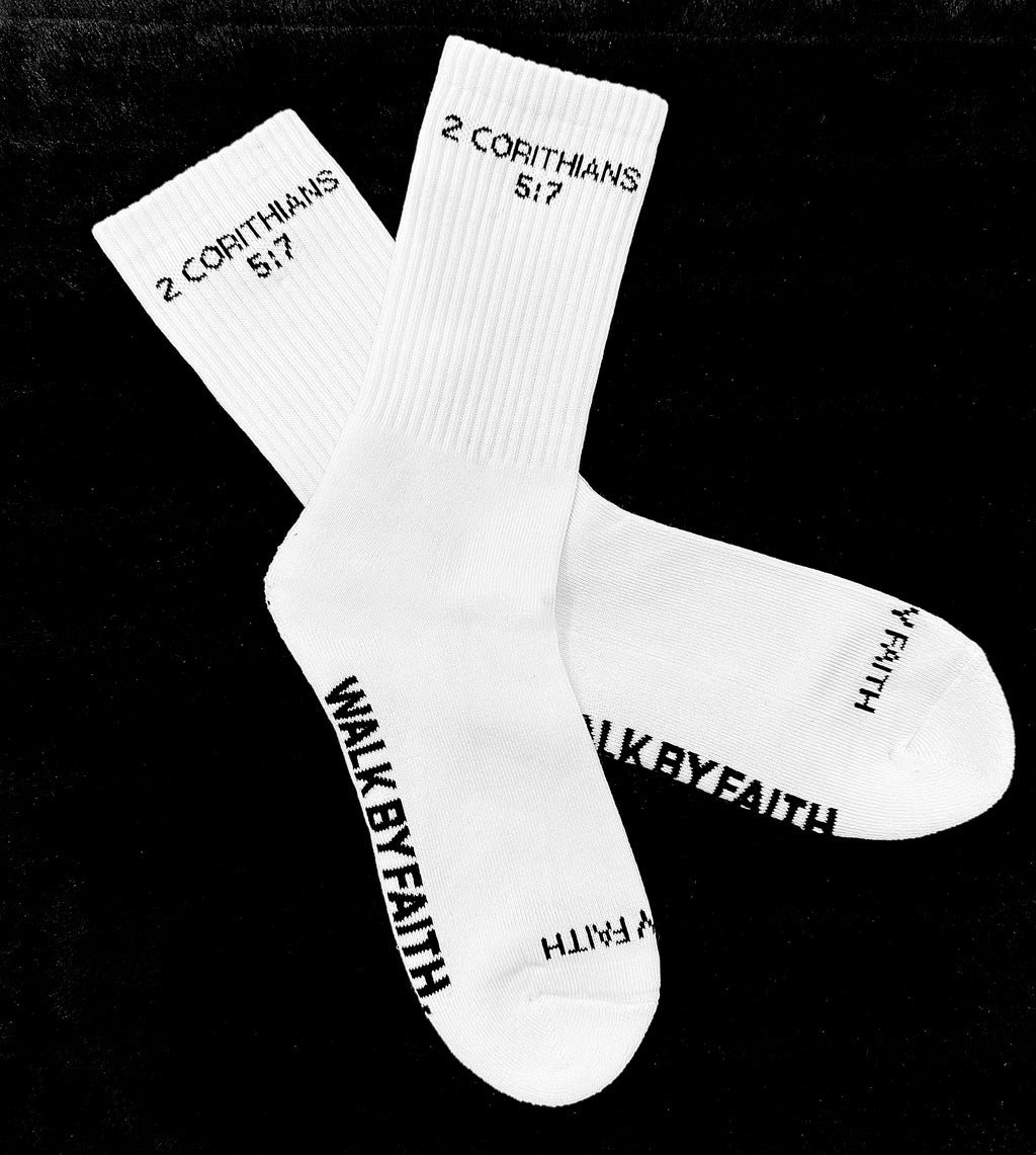 Wlk By Faith scripture socks
